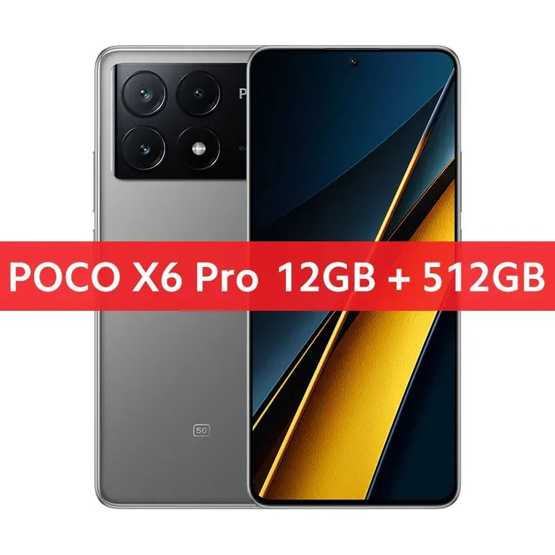 POCO X6 Pro 5G Global Version 6.67" 1.5K Flow AMOLED DotDisplay 64MP camera 67W turbo charging Dimensity 8300-Ultra NFC