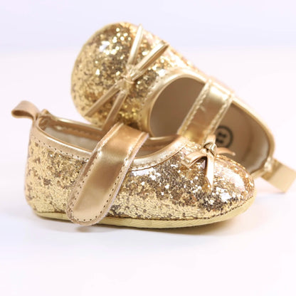 New baby toddler shoes sequin Korean casual fashion front shoes anti-drop shoes ins