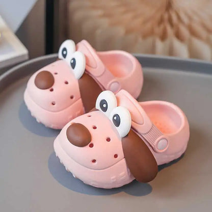 Children's cartoon puppy hole shoes Walking shoes Home beach quick drying lightweight non slip sandals Upstream shoes