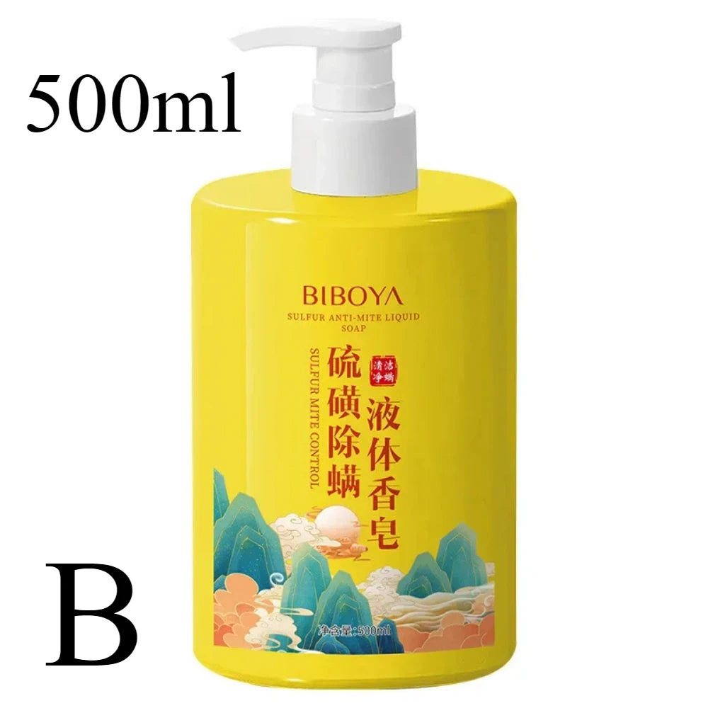 Deep Cleansing Sulfur Mite Removal Body Wash Oil Control Shower Gel