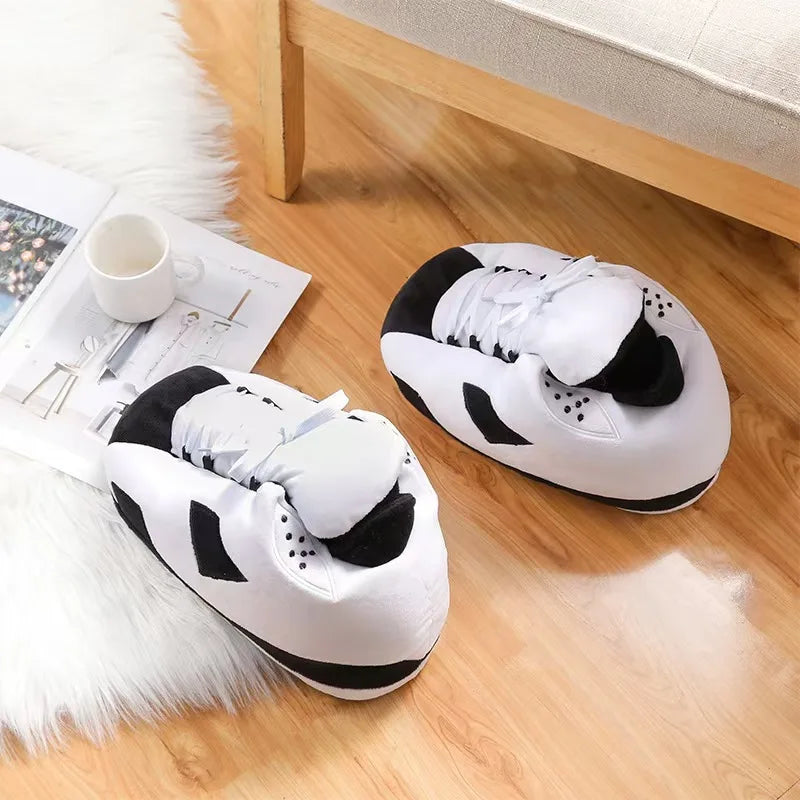 Unisex One Size Fits Most Eu 36-43 Winter Indoor Cotton Shoes Woman Warmth Home Slippers Women/Men Snug Sneakers Ladies Slipper