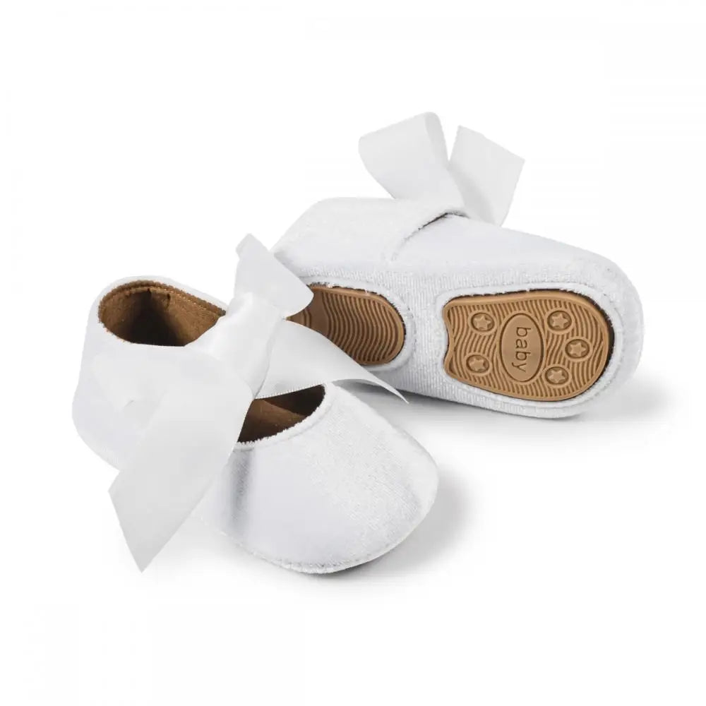 Baby Girl First Walk Shoes Infant Princess Cute Bow Fringe Shoes Toddler Soft Soled Non-Slip Footwear Crib Shoes 0-18 Months