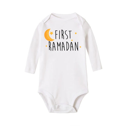 My First Ramadan Baby Romper Long Sleeve Print Infant Bodysuits Ramadan Newborn Jumpsuits Islamic Muslim Festival Clothing