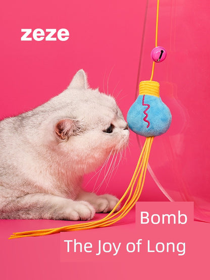 Zeze Elastic String Hanging Bite Cat Teaser Toy