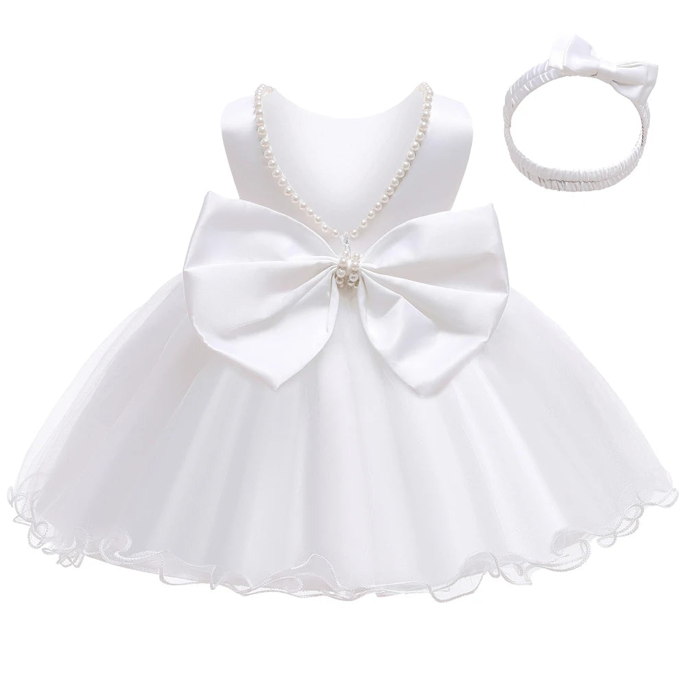 Baby Christmas Costume Christening Princess Dress For Baby Girls Wedding Kids Infant 1st Birthday Party Dress Newborn Clothes