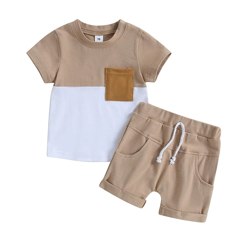 New Summer Baby Clothes Children Boys T-shirt Shorts 2Pcs/Sets Infant Outfits Toddler Casual Sports Costume Kids Tracksuits