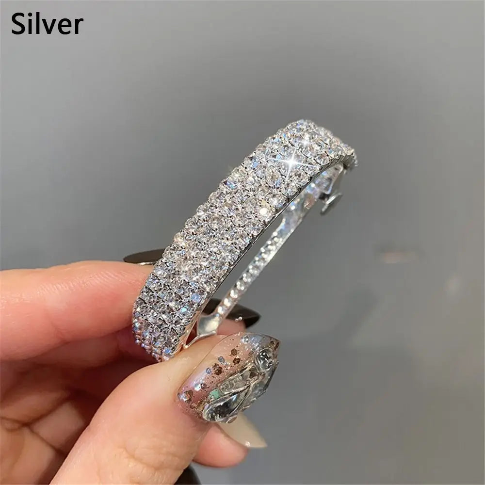 Girl Hairpin Hair Clips Fashion Metal Glitter Rhinestone Hair Clips For Women Hair Barrettes Ponytail Clip Hair Accessories