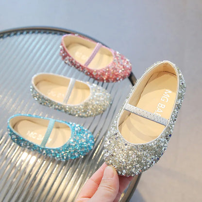 Spring Autumn New Children Shoes Girls Princess Shoes Glitter Children Baby Dance Shoes Casual Toddler Girl Sandals J207