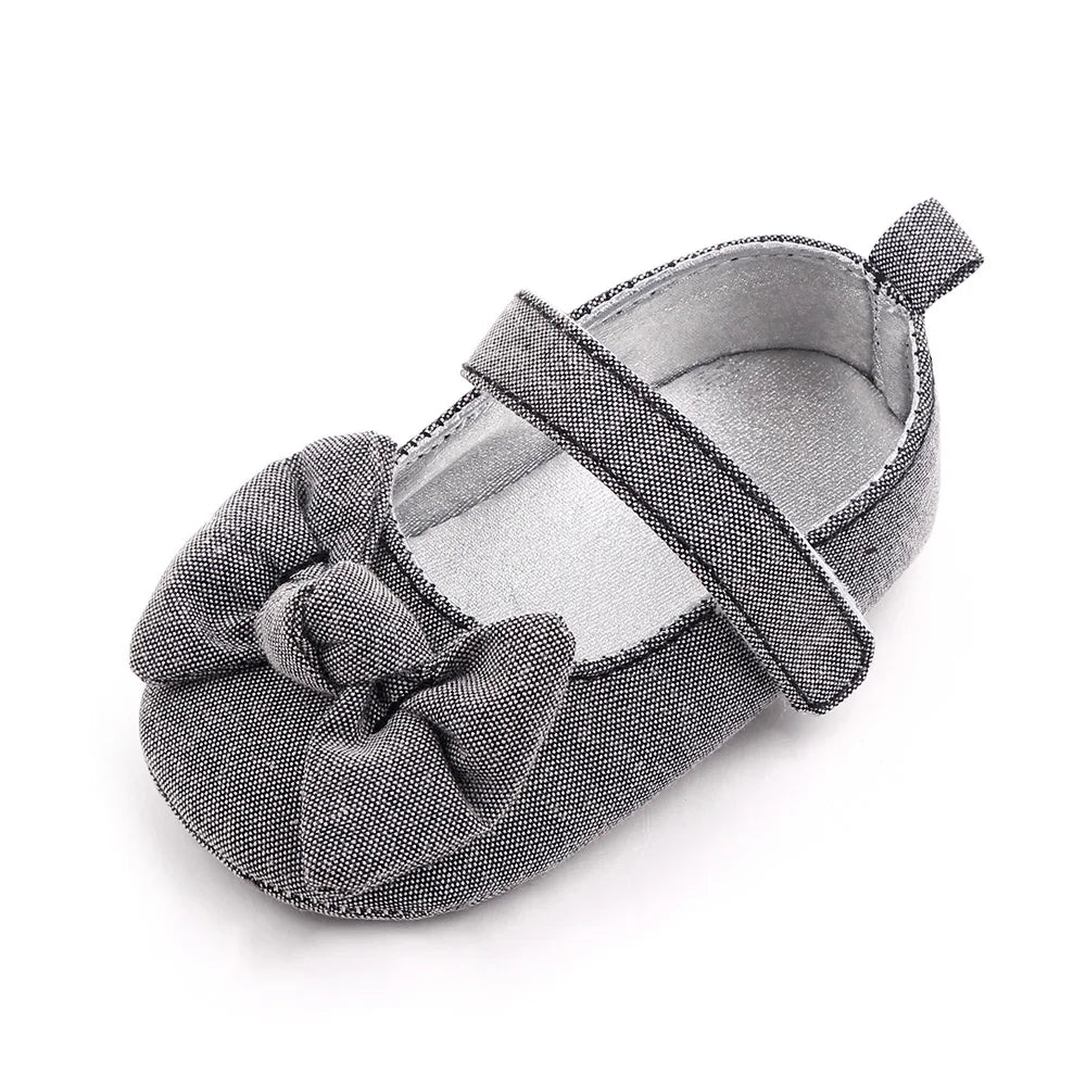 Baby Girl Princess Shoes Soft PU Classical Bowknot Beautiful and Cute for Newborn Girl Spring and Summer Prewalking 2023 Fashion