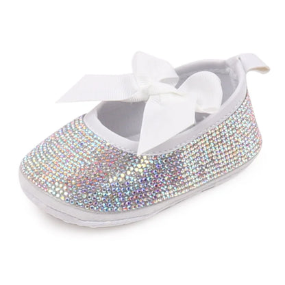 Baby Beautiful Shoes High Quality Newborn Toddler Girls Sneaker Spring and Summer Sandal Cute Bowknot Shiny Diamonds BBW3204