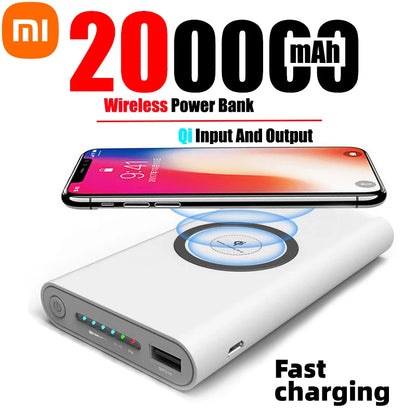 Power Bank Large 200000mAh Capacity Universal Wireless Fast Charging