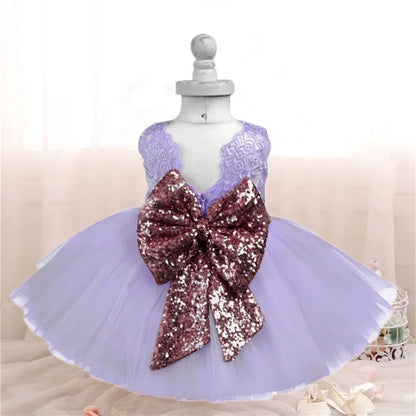 Sequin Birthday Party Dress for Baby Girls Sleeveless Elegant Tulle Princess Dress Red Green Christmas Dress for Kids New Year