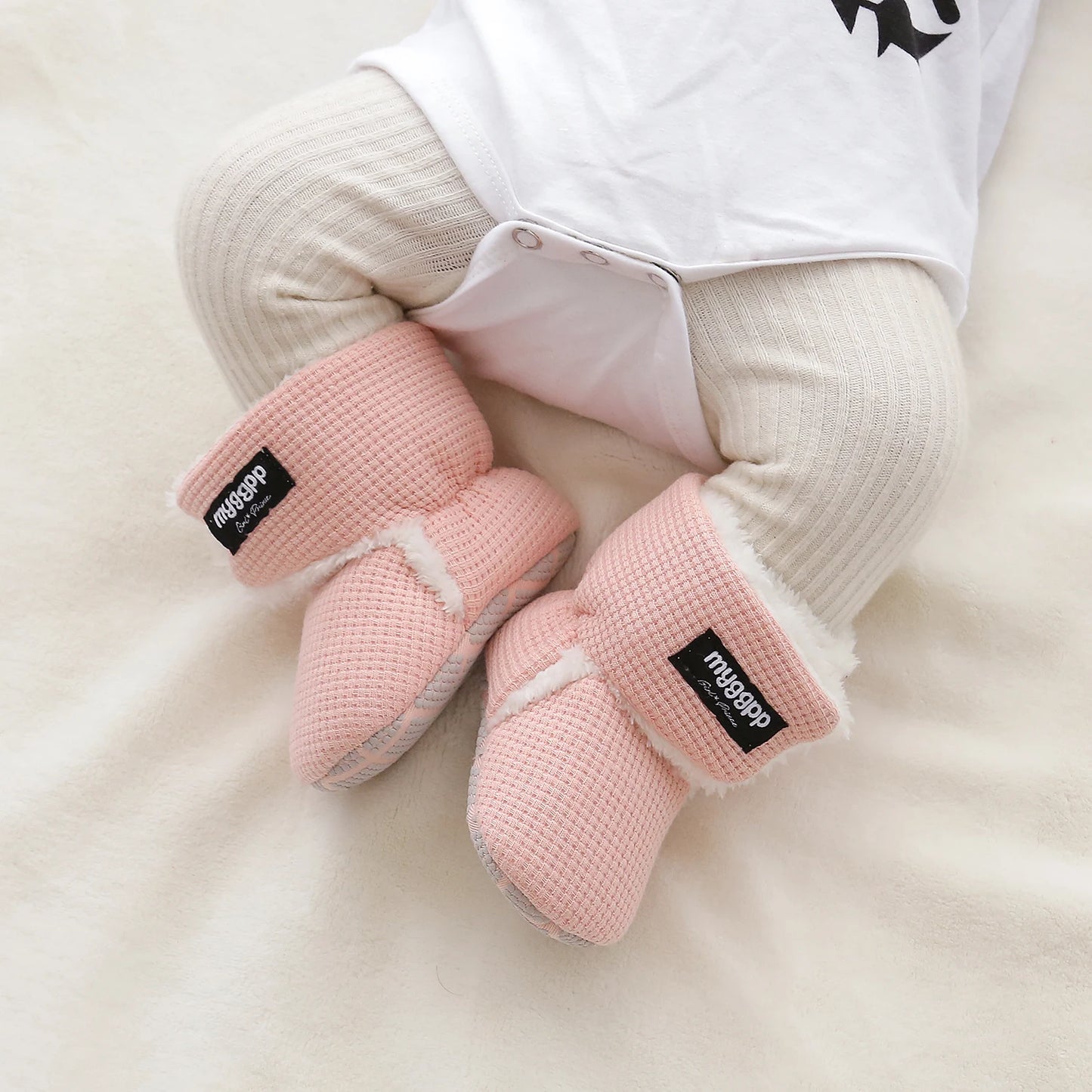 Newborn Infant Baby Girls Boys Warm Fleece Winter Booties First Walkers Slippers Shoes