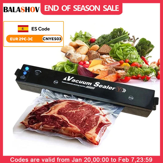 Vacuum Food Sealer Vacuum Sealer Food With 10 PCS Plastic Bags Sealer Vacuum Packaging Mini Food Preservation Machine Kitchen