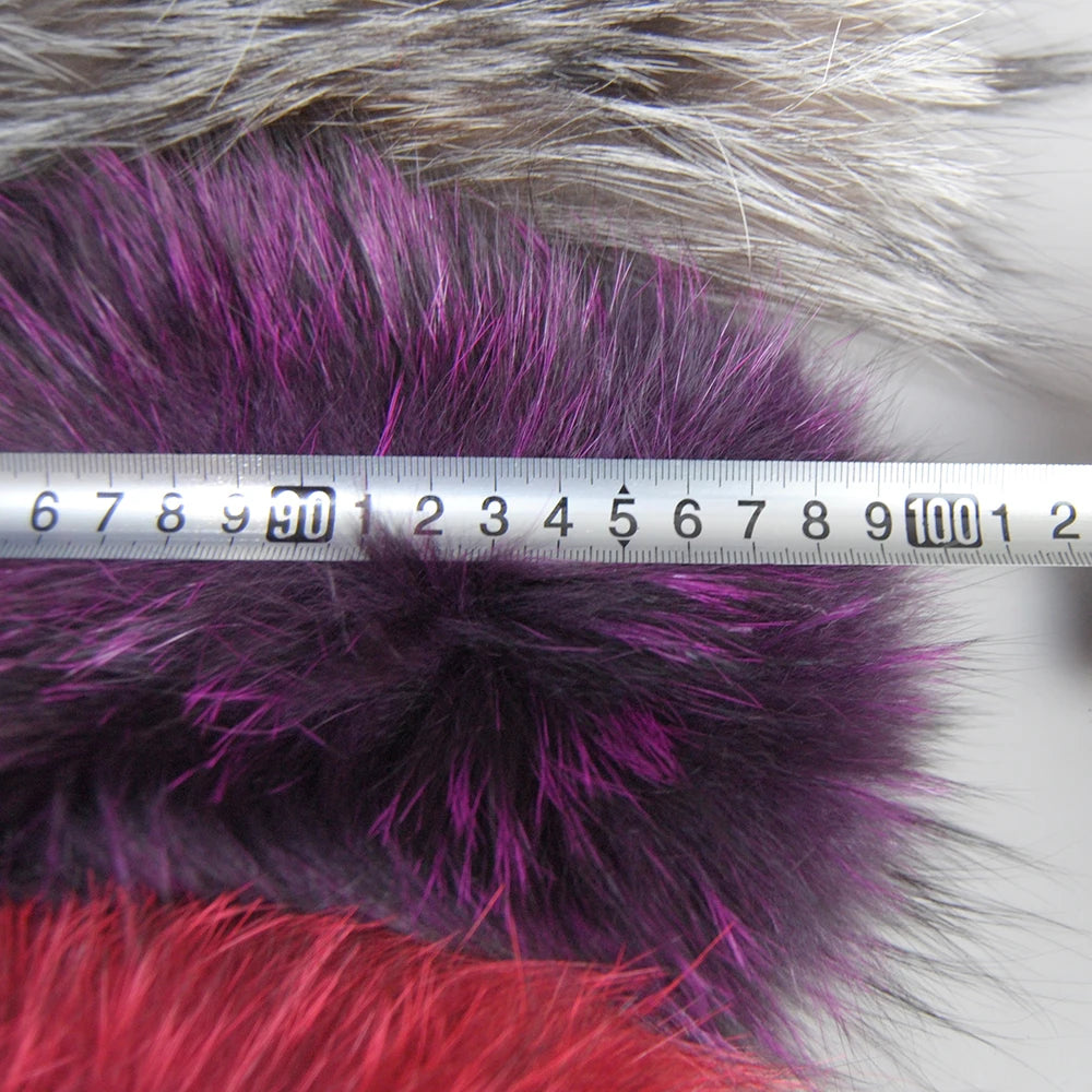 2025 New Knit Real Fox Fur Lady Fashion Neckerchief Scarves Women Real Fur Bandana Women Winter Warm Natural Fox Fur Scarf Ring