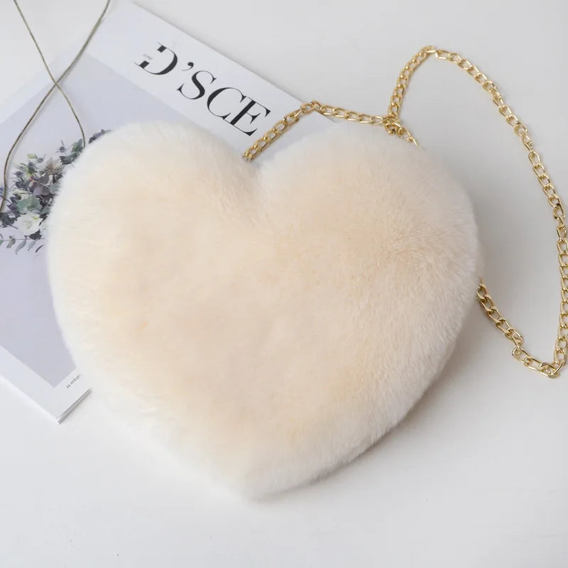 Women's Heart Shaped Handbags Cute Kawaii Faux