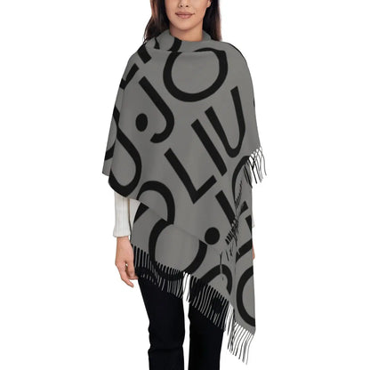 Liu Jo Scarf for Womens Winter Fall Shawl Wrap Luxury Brand Italian Long Shawl Scarf for Daily Wear