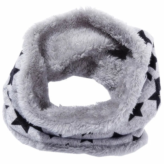 Autumn Winter Children Scarf Kids O-Ring Scarves Knitted Plush Boys Girls Neck Collars Warm Kids Neckerchief Children Bufandas