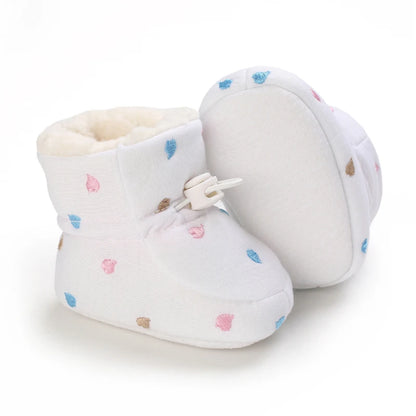 Winter Baby Shoes Boys Girls Cotton Soft Sole Snow Booties Thick Winter Warm Newborn Toddler Boots Shoes Frist Walking Shoes