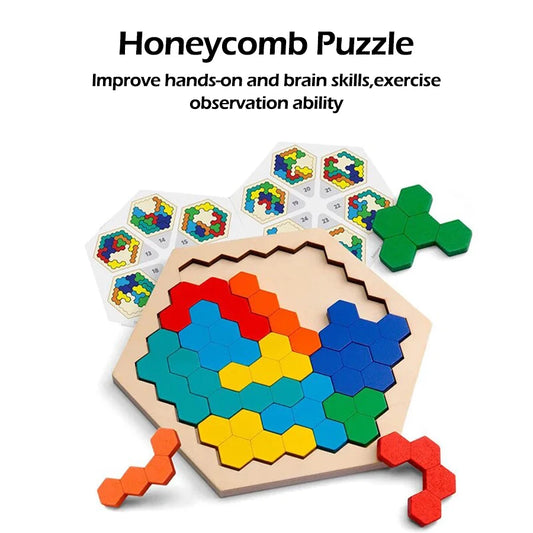 1pcs Wooden Puzzles Educational Toys For Children Kids Preschool