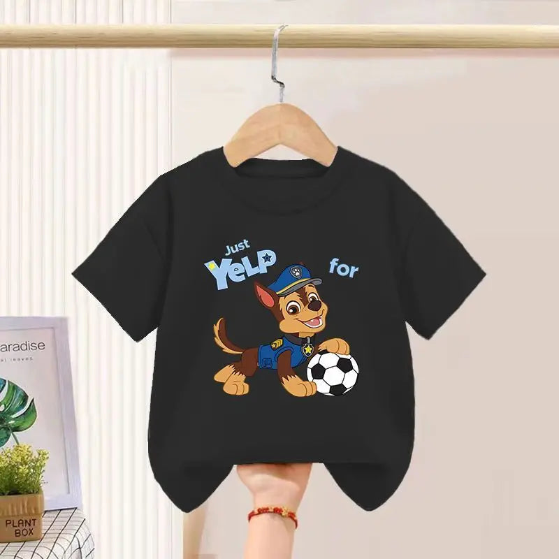 PAW Patrol Children's T-shirts Sets Boys Summer Short Sleeve Shorts Two Piece Suit Kids Outfits Breathable Sport Clothes Set