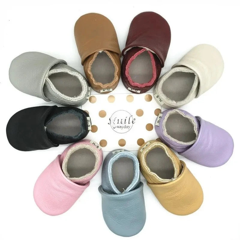 Genuine Leather Baby Shoes 2024 Summer Infant Toddler Baby Shoe Moccasins Shoes First Walker Soft Sole Crib Baby Boy Shoe