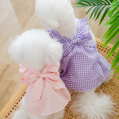 Summer Strawberry Dress for Dog Pet Clothing Dog Suspender Skirt Dog Clothes Cats Puppy Print Cute Dog Mesh Dress Pet Supplies