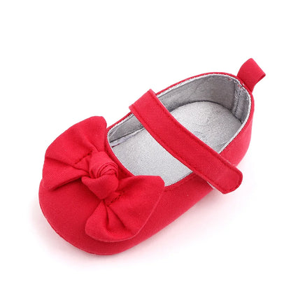 Baby Girl Princess Shoes Soft PU Classical Bowknot Beautiful and Cute for Newborn Girl Spring and Summer Prewalking 2023 Fashion