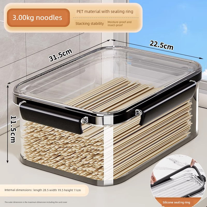 Noodles Rectangular Storage Tank Dry Goods Transparent Storage Box