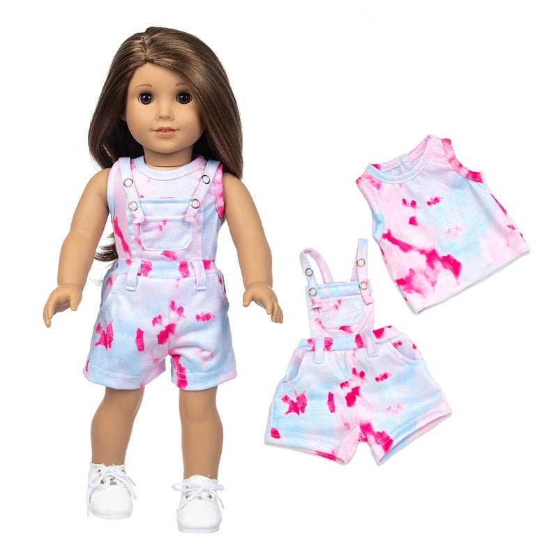 18 inch Girls Doll Winter Coat Dress Suit for 43cm Baby Doll Outfit Skirt