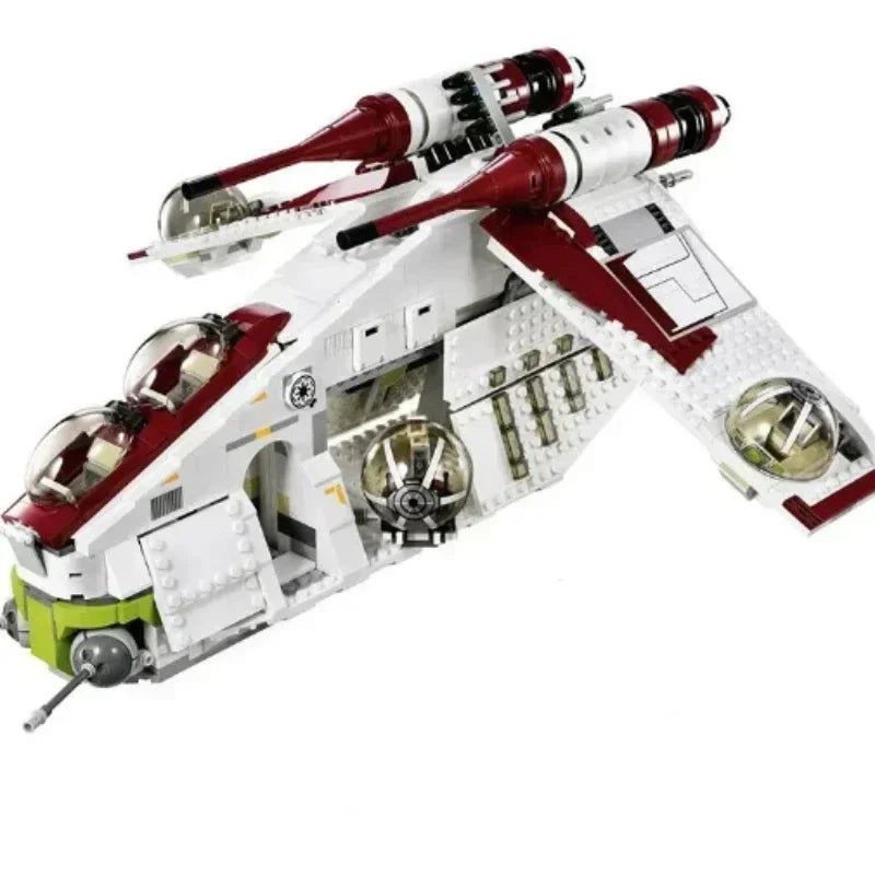 In Stock Star Plan Republic Dropship Gunship Building Blocks Bricks 75021 05041 81043 Toys For Children Christmas Gift