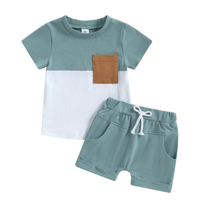 New Summer Baby Clothes Children Boys T-shirt Shorts 2Pcs/Sets Infant Outfits Toddler Casual Sports Costume Kids Tracksuits