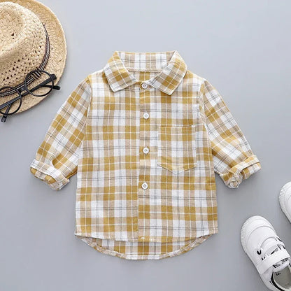 DIIMUU Spring Autumn Kids Baby Boys Cotton Clothes Shirt Toddler Girls Tee Clothing Children Wears Infant Blouse