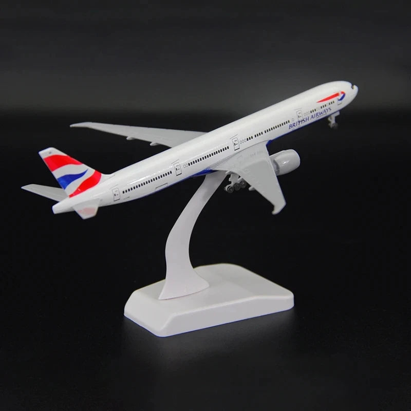 20CM Boeing 777 Air Canada Alloy Airplane Model Toy With Wheel Replica Aircraft Plane Boys for Collectible Display Gift