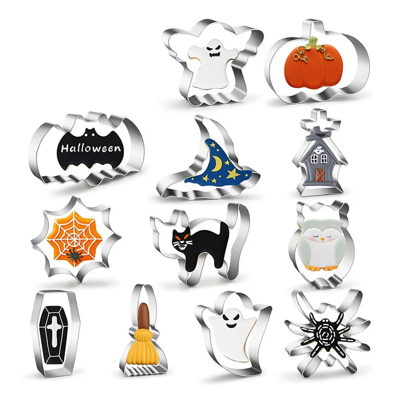 Halloween Cookie Cutter Metal Pumpkin Ghost Biscuit Mould