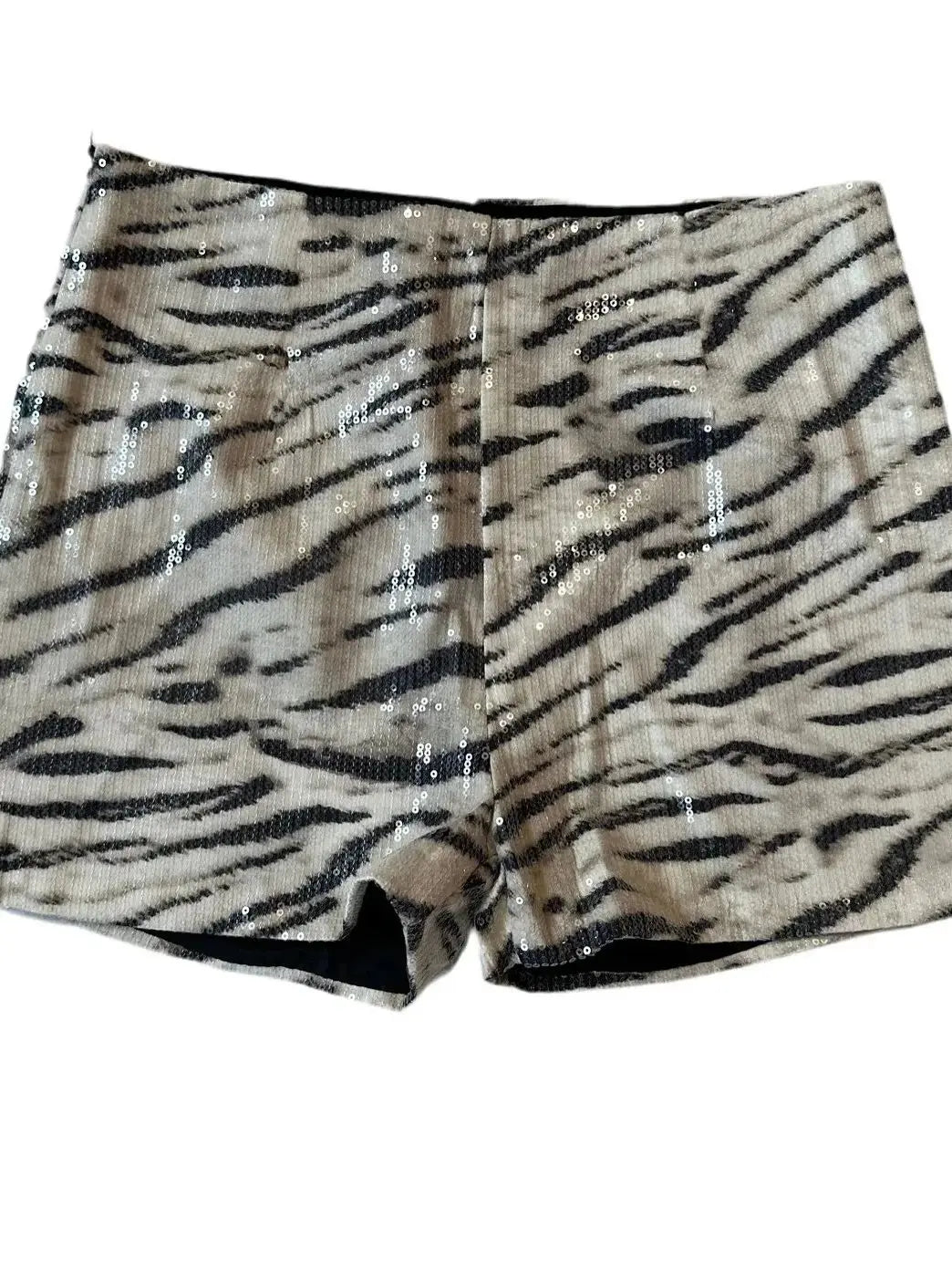 Weird Puss Sexy Sequins Shorts Women Leopard Print Patchwork Wild Skinny Basic Club Street Summer Midnight Sexy Trend Buttoms