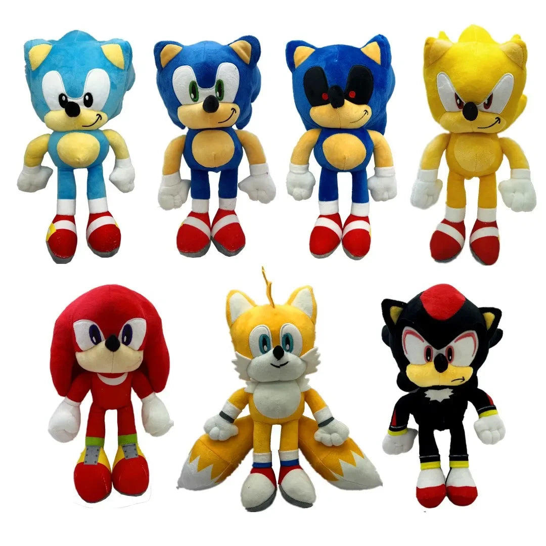 2025 HOT 30cm Sonic peluches toy  cartoon hedgehog Amy Rose knuckle tail soft stuffed doll child birthday Sonic lovely  toys