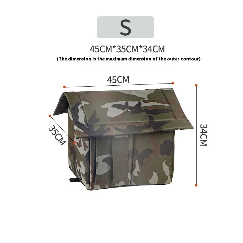 All Seasons Outdoor Rainproof Stray Cat Nest, Winter-Warm Closed House, Cold-Proof Cat House