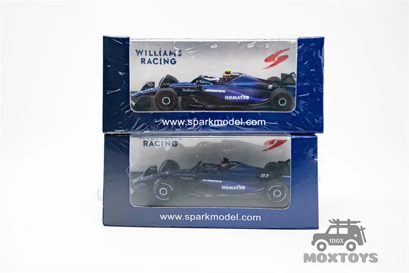 Spark 1:64 Williams Racing FW46 No.2 Logan Sargeant / No.23 Alex Albon 2024 Model Car