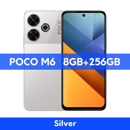 POCO M6 8 + 256GB 4G 33W NFC Fast Charging Global Version MediaTek Helio G91-Ultra 6.79 "90Hz FHD + Display Smartphone