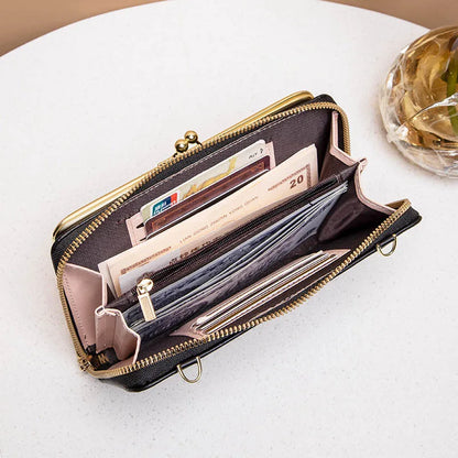 Fashion Women Luxury Leather Single Shoulder Bags Ladies Large Capacity Crossbody Mobile Phone Purse Female Messenger Wallet