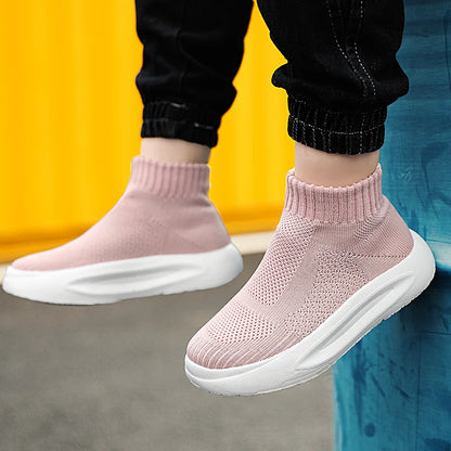 2024 Kids Fashion Sneakers For Boys Girls Tennis Shoes Breathable Sports Running Shoes Children Casual knitting Running Shoes