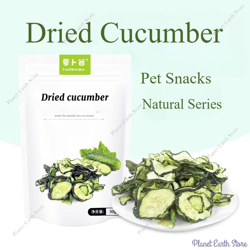 Pet Snack Dehydrated Cucumber Dried Vegetables Conditioning Stomach To Help Defecate Rabbit Chinchillas Guinea Pig Hamster Snack