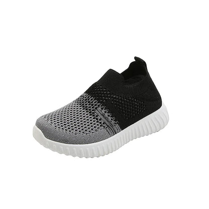 Spring and Autumn Color blocked Children's Shoes Breathable Student Shoes Trendy Casual Shoes for Boys and Girls Flyknit Shoes