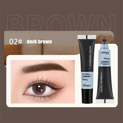 Eyebrow Gel Makeup Tearing Waterproof Long Lasting Semi-Permanent Tattoo Dye DIY Natural Brow Gel Tattoo Tint Cosmetic  4 Color