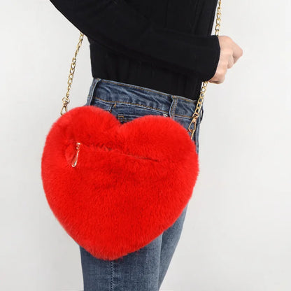 Women's Heart Shaped Handbags Cute Kawaii Faux