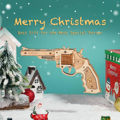 Robotime Rokr Corsac M60 Toy Gun 3D Wooden Puzzle Mechanical Building Model Kit for Children 14 Years Christmas gift