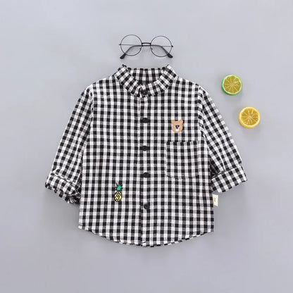 DIIMUU Spring Autumn Kids Baby Boys Cotton Clothes Shirt Toddler Girls Tee Clothing Children Wears Infant Blouse