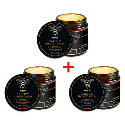 Beef Tallow Honey Moisturizer Grass Fed Whipped Tallow Face Cream Body Lotion Non Greasy Nourishing Fast Absorption Skin Care