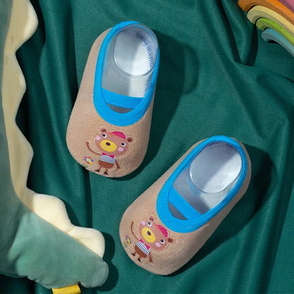 Children Anti-slip Shoes Newborn Baby Toddler Girls Cotton Non-slip Floor Socks Infant Boys Rubber Sole Cartoon Indoor Sneakers